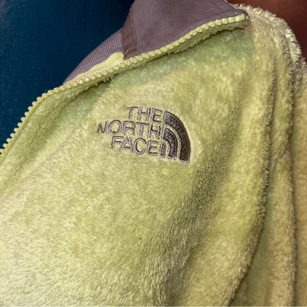 Northface Fleece ZipUp Highlighter Green